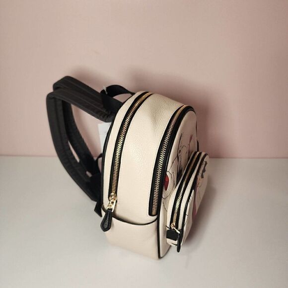 NWT Coach CC158 Disney X Coach Mini Court Backpack With Cruella Motif Ch… - Picture 2 of 6
